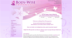 Desktop Screenshot of body-wisetherapeutics.com
