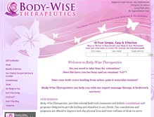 Tablet Screenshot of body-wisetherapeutics.com